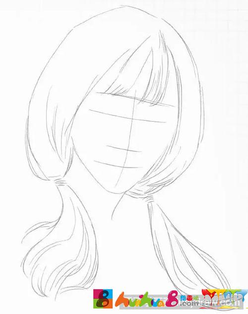 人物素描:教你画双马尾小姐姐
