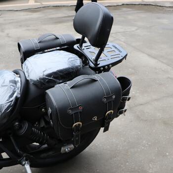 适用于本田cm300cm500摩托车后尾架货架扶手靠背尾箱架pu皮边包架cm