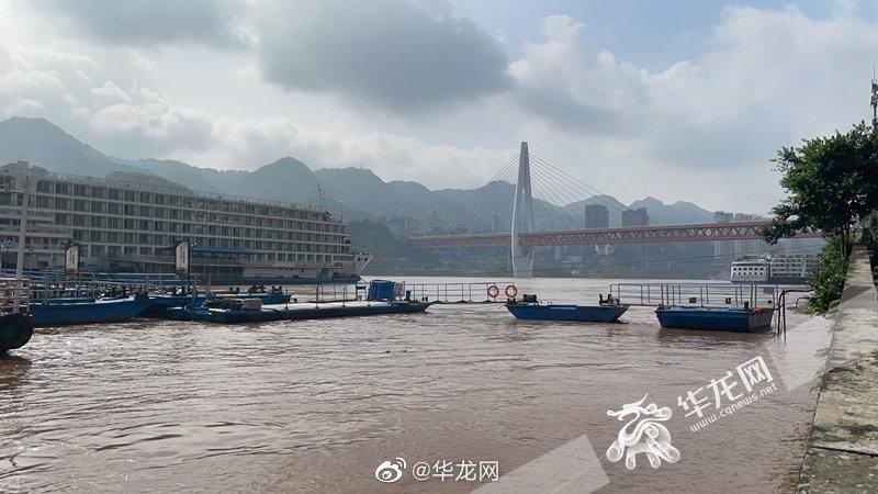 直击|长江2021年第1号洪水嘉陵江2021年第2号洪水过境重庆中心城区
