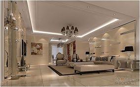 简约的舒式现代风格客厅吊顶装修效果图大全2014图片