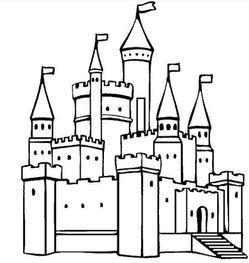 梦幻童话城堡简笔画可爱房子简笔画 城堡 公主童话城堡简笔画 城堡简