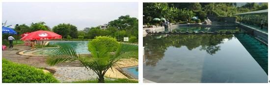 玉林温罗温泉地风景( a )      玉林温罗温泉地风景( b )