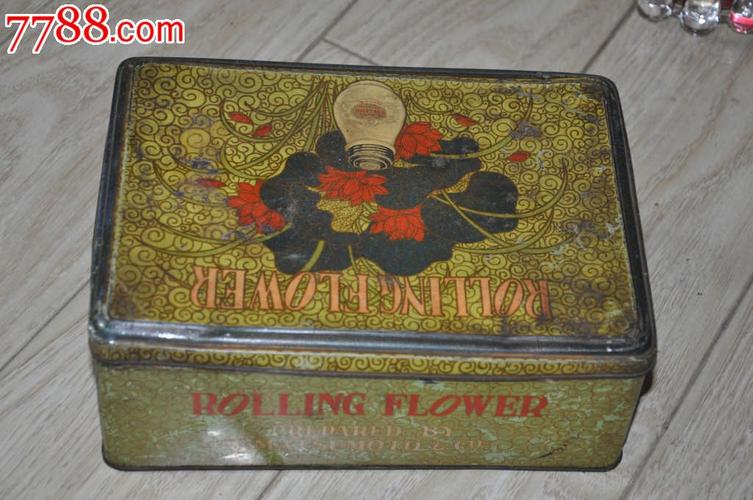 民国,化妆品,老包装铁盒一个