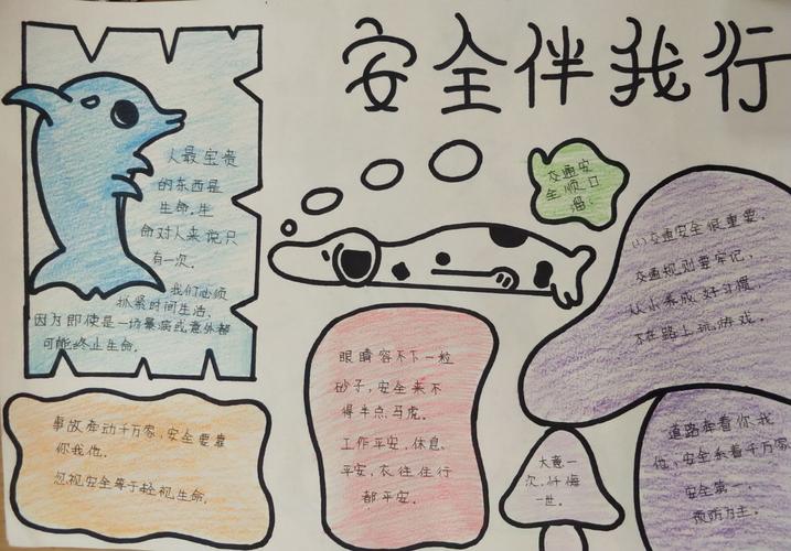 创建平安校园 普及安全知识——楚寨小学安全手抄报评比