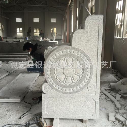 批发石雕门鼓 花岗岩石材抱鼓石 吉祥狮头大门抱鼓石 别墅摆件