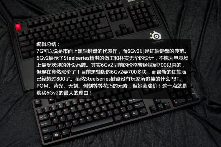 赛睿6gv2 电竞游戏键盘 有线机械键盘 6g v2 黑轴红轴