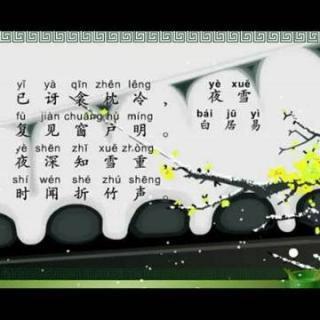 平川讲古诗-《夜雪》