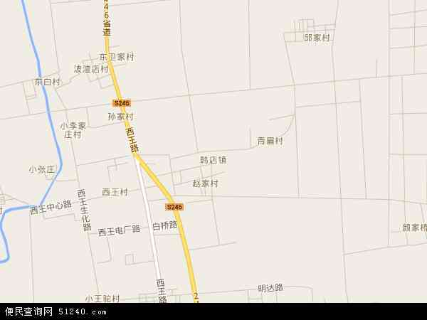 中国山东省滨州市邹平县韩店镇地图(卫星地图)