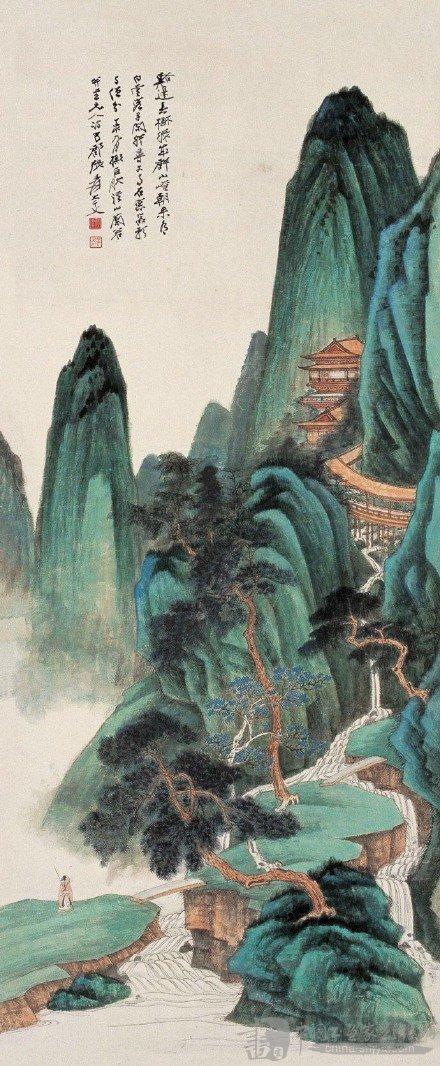 【名家】张大千经典作品欣赏!_中国书画家影像网