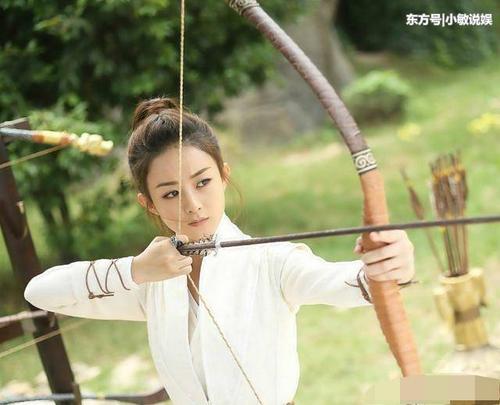 九个"射箭"的古装美女,赵丽颖英姿飒爽,但第一非她