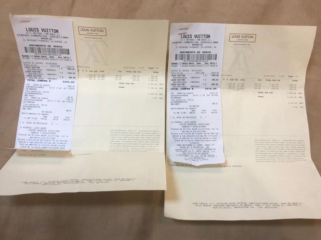 今天想在这里写下怎么分辨真假lv【路易威登】的发票