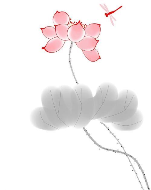 水墨荷花图片大全2018