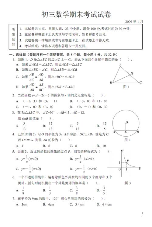 10,通州初三数学期末考试试卷.pdf 11页