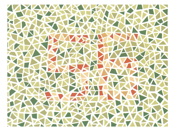 色谱图驾驶人自助体检机测试色盲的原理其实是很简单的跟医院医生拿出