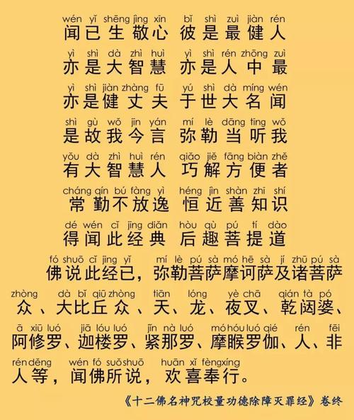 简体注音佛经|十二佛名神咒校量功德除障灭罪经
