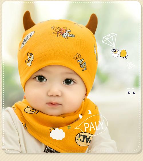 【公主妈妈小飞羊专卖】新款秋春婴儿帽子大眼睛宝宝3