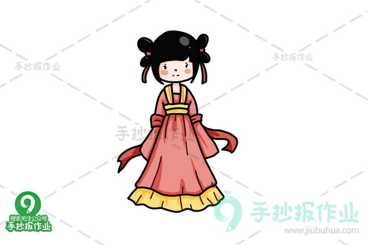 古装女孩简笔画