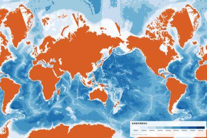 海洋深度地图