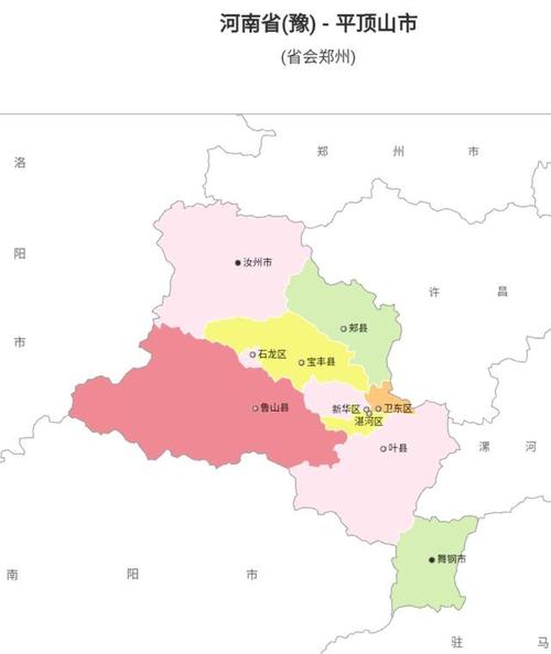 中国行政区划——河南平顶山