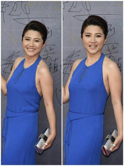 颜丙燕还挺保守的但领子开条小缝好吸睛好身材也没藏住