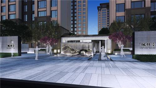 安阳润安枫林台大门景观 - 安阳信息网 房产频道