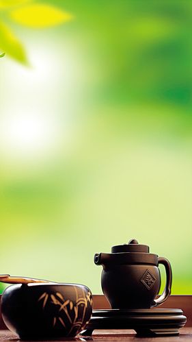 > 小清新茶壶背景