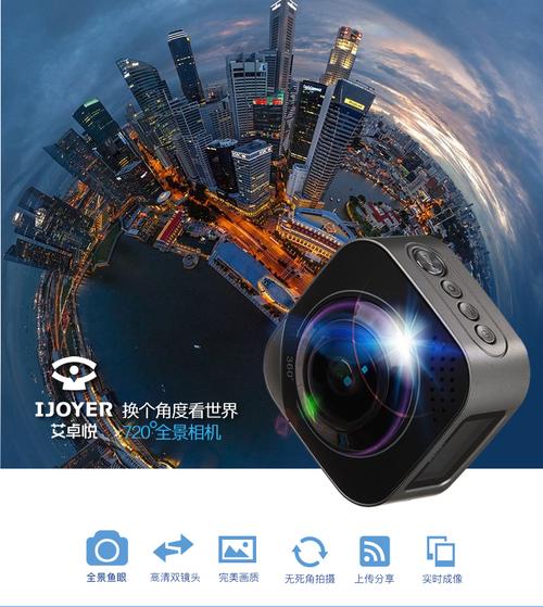 ijoyer户外运动4k运动防水相机360度全景看房vr相机