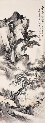 申石伽的山水画飘渺云烟自成一家
