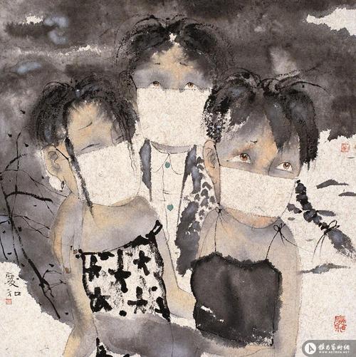 气象 沙尘暴 weather the sand storm_绘画作品在线展