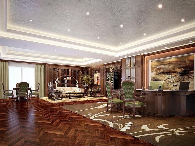总经理办公室效果图