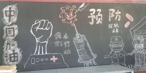 【旱平川中心小学】班级卫生及抗疫主题黑板报检查评比活动