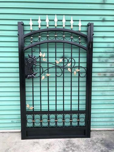 欧式铁艺大门庭院门别墅门小区大门入户花园门户外单双开铁门订制