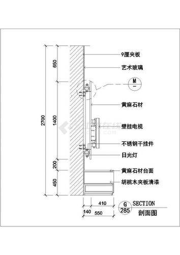 建筑室内装修装饰cad常用节点施工图