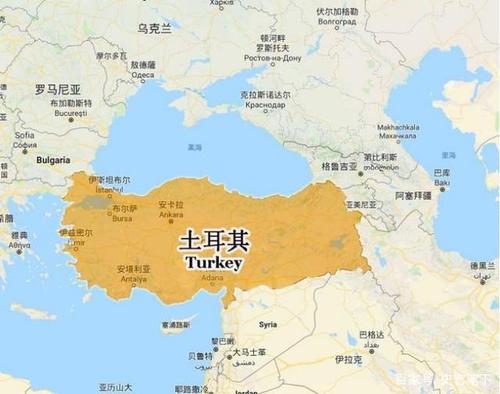 土耳其地理位置