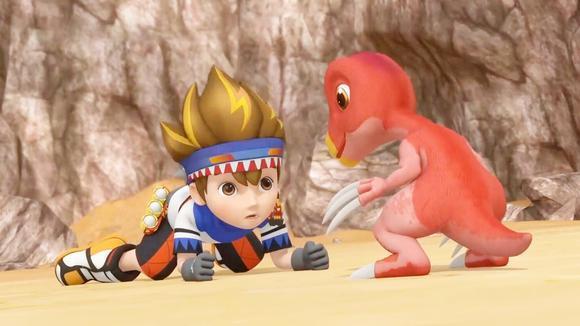 心奇爆龙战车之驯龙斗士:霸王龙打败腕龙,心奇轻松收获镰刀龙!