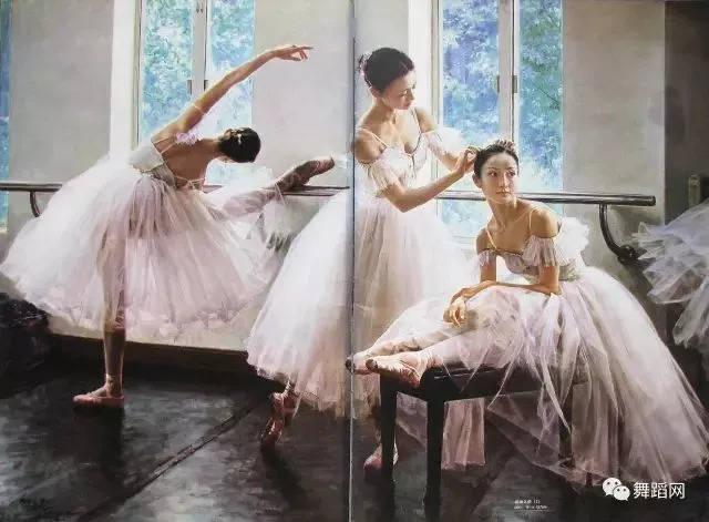 一组芭蕾油画,这份美丽,静静欣赏!