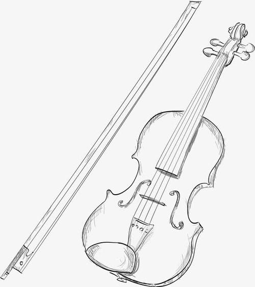 手绘小提琴