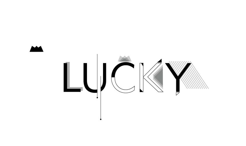 lucky|平面|字体/字形|kiki稻草人 - 原创作品 - 站酷