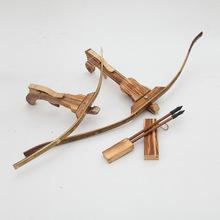 景区热卖竹质工艺品仿真弓竹压大号竹木玩具送三只箭 加工定制