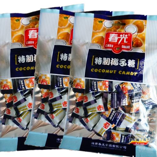 春光椰子糖 海南特产 春光特制椰子糖228g×3包 包邮