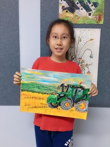 小花学重磅蜡棒画