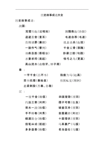 历史故事成语大全.doc
