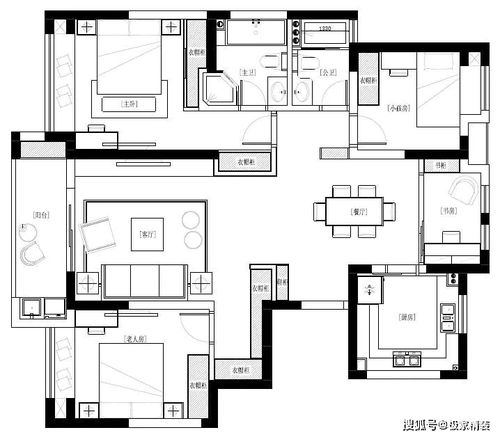 100㎡三房改四房,还要大气开阔住的舒服,能做到吗?
