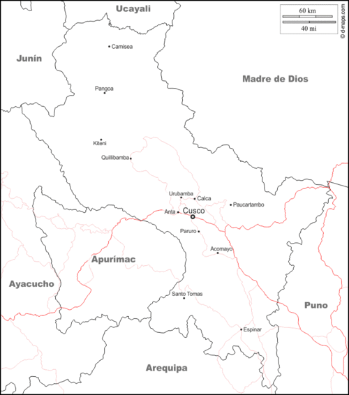 库斯科 : 免费地图, 免费的空白地图, 免费的轮廓地图, 免费基地地图