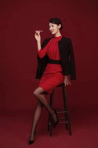 川航空姐制服新款乘务员连衣裙外套帽子