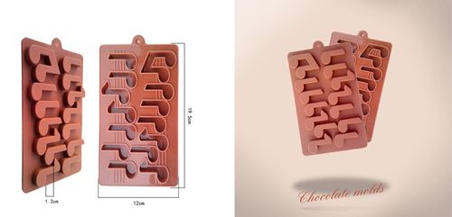diy手工巧克力硅胶模具30连 心形麻将布丁卡通模型果冻模具包邮