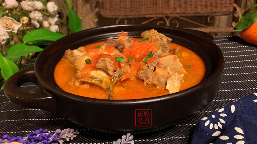 10,美美的番茄牛尾汤喝起来吧.