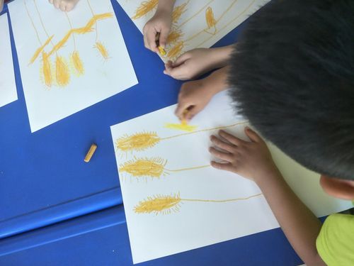 春天幼儿园小梵高美术——芒种