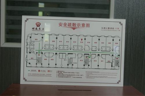 消防图 金属不锈钢铜铝铁亚克力安全消防图走火图专业生产厂家