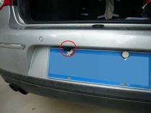 倒车摄像头的安装位置